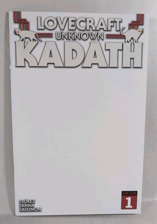 Lovecraft Unknown Kadath #1 (2022) Ablaze Comic Blank Sketch GID Variant Cover