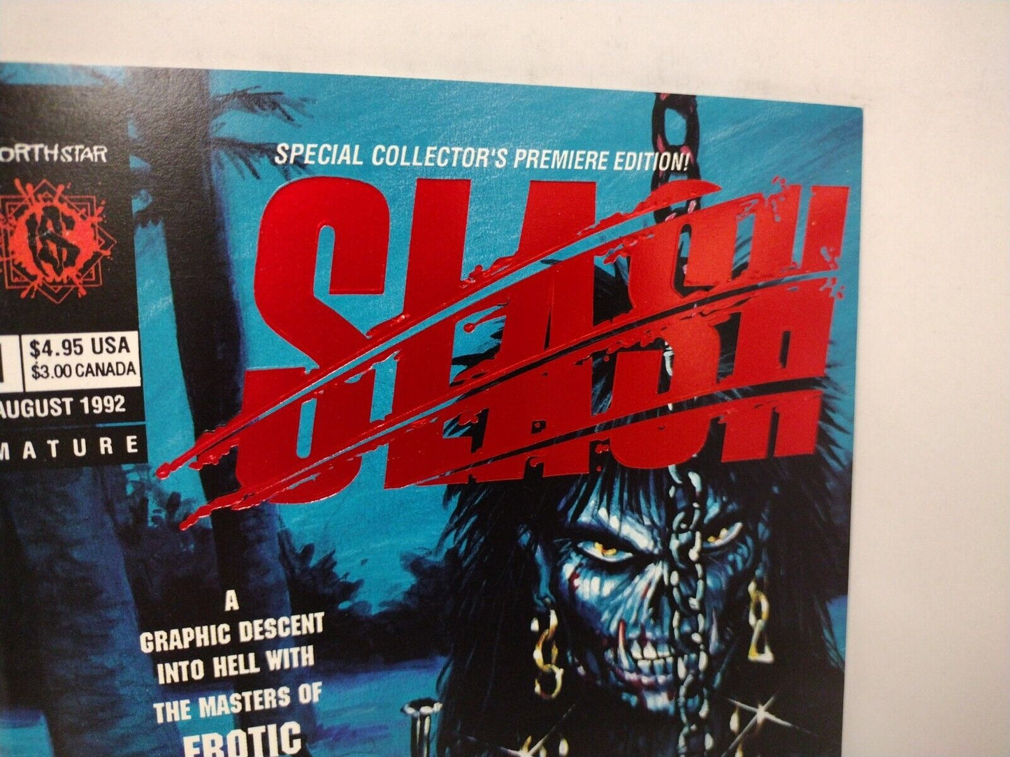 Slash #1 (1991) Red Foil Variant Arpad Northstar Comic Signed James O'Barr NM