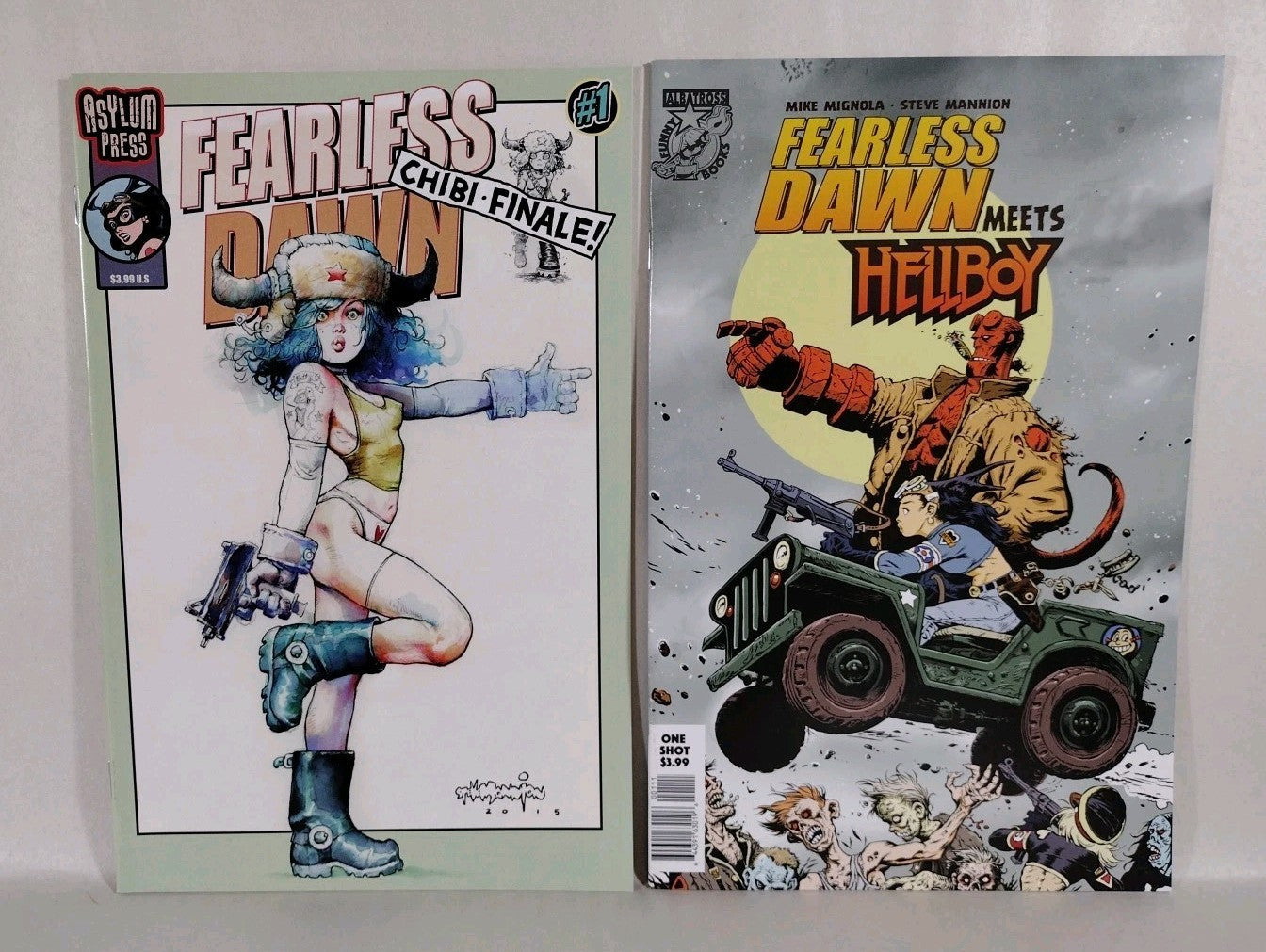 Fearless Dawn (2009) Complete Asylum Press Comic Series 1-4 +8 One Shots Mannion