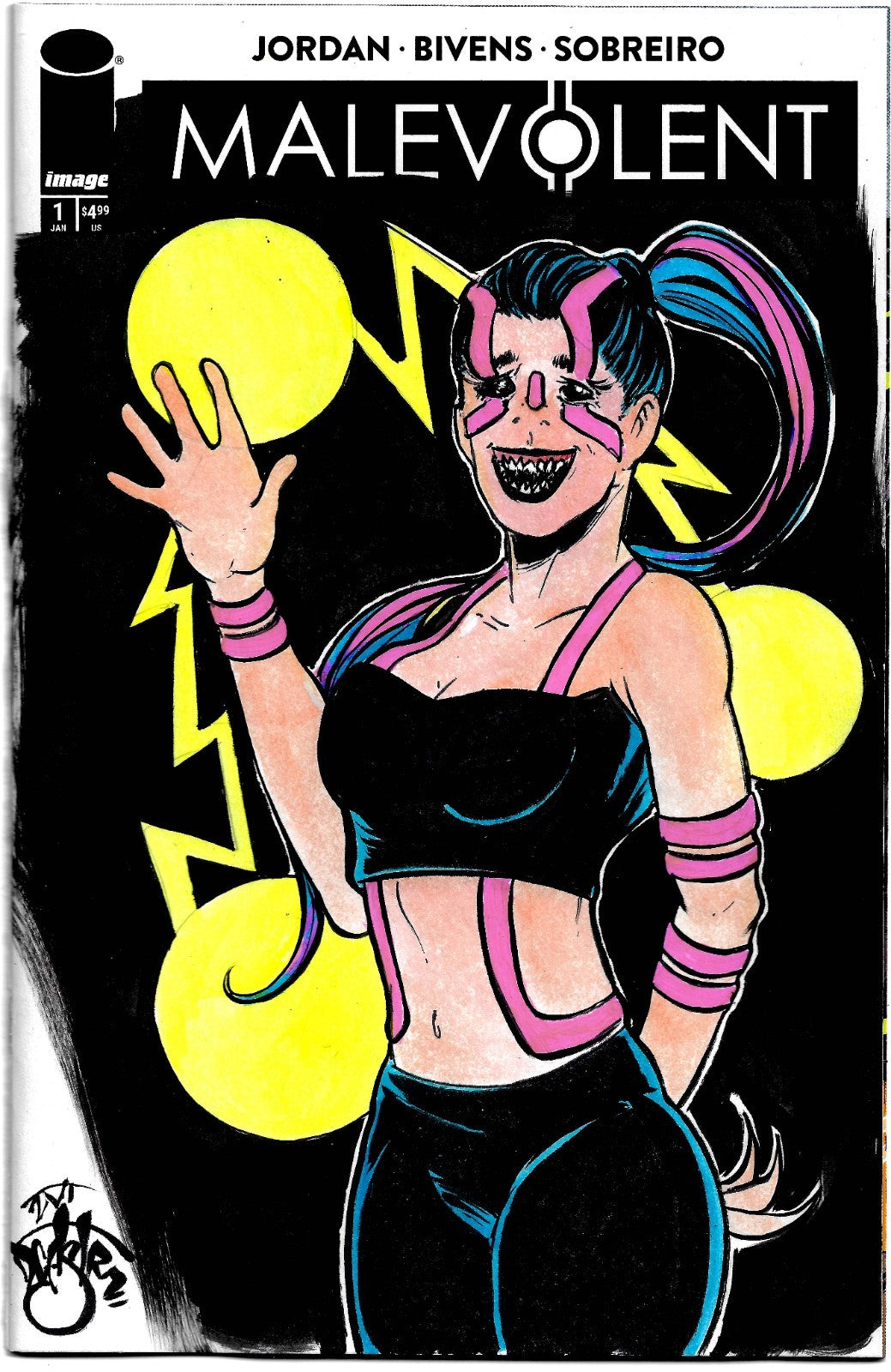 Malevolent #1 (2026) Image Comic Sketch Cover Variant W Original DCastr Art