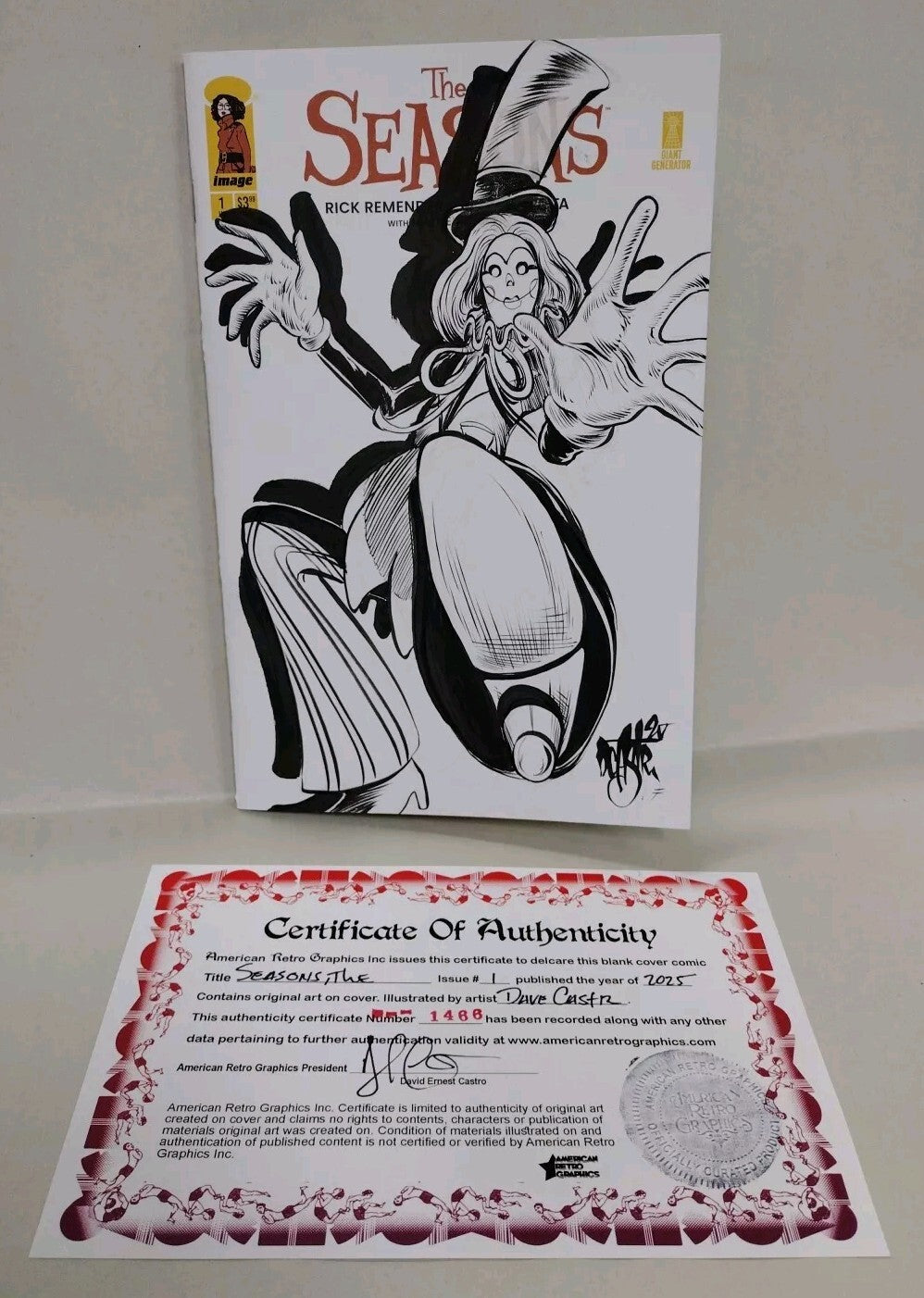 Seasons #1 (2025) Rick Remender Image Comic Sketch Variant W Original DCastr Art