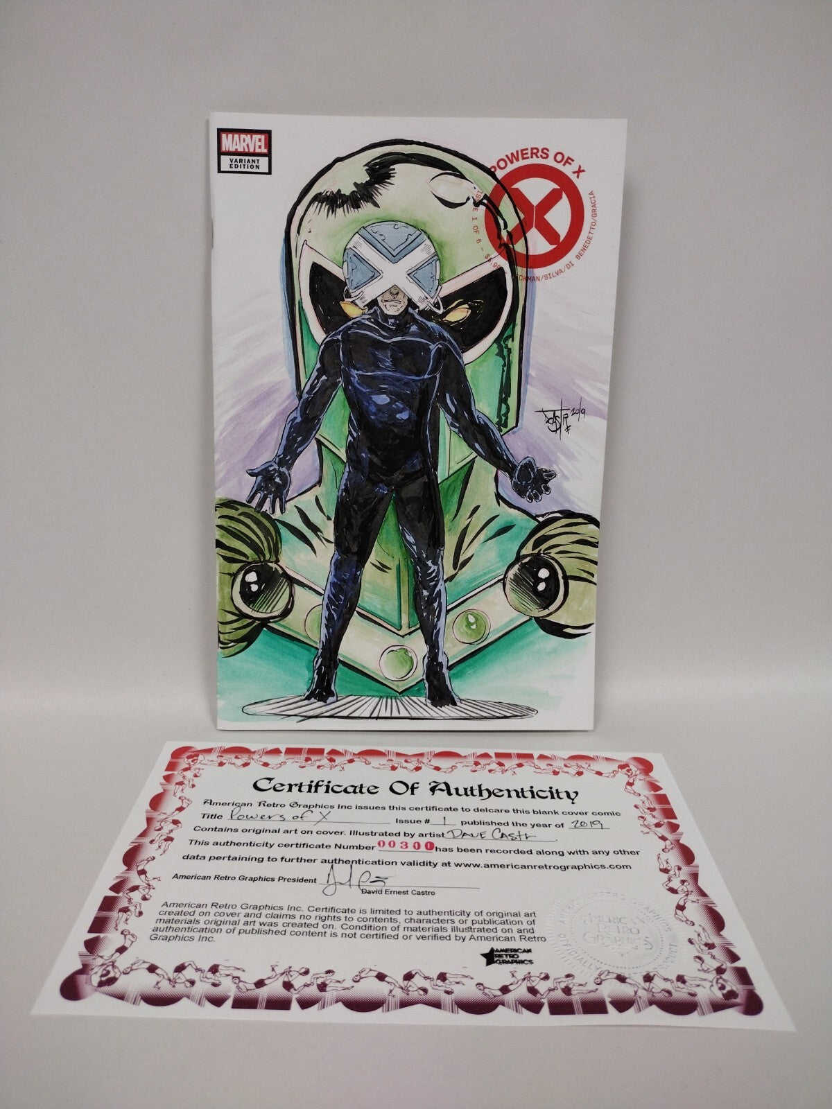 Powers of X #1 (2019) Marvel Sketch Cover Variant Comic w Original Art DCastr 