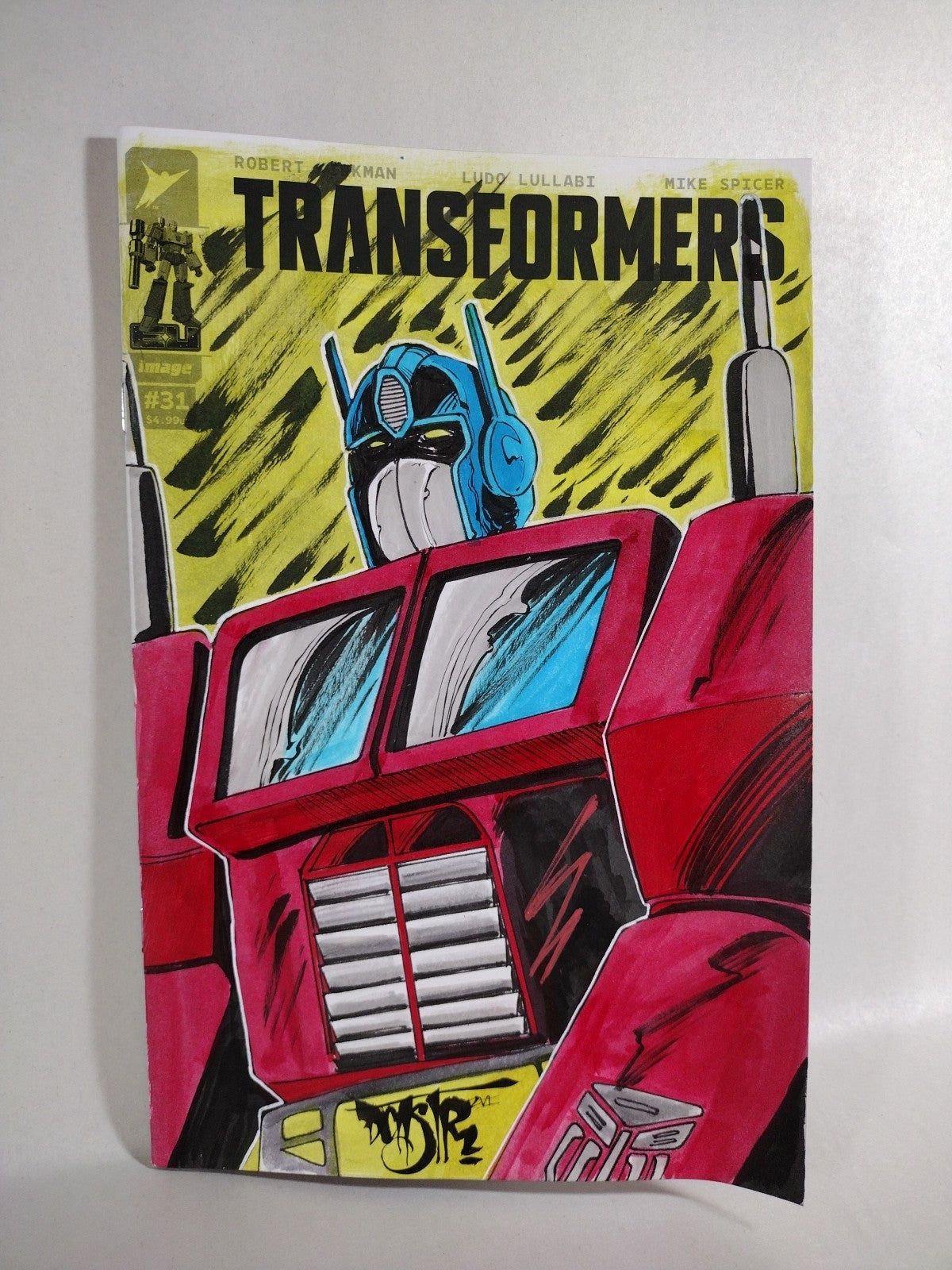 Transformers 31 Image Comic 2026 Sketch Var Cover W Original Optimus DCastr Art