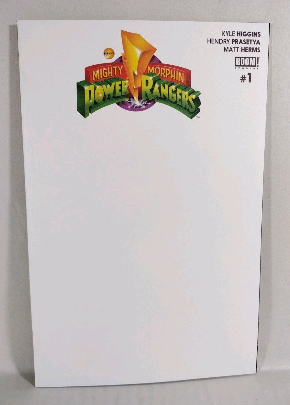 Mighty Morphin Power Rangers #1 (2016) Boom Blank Cover Variant Comic NM