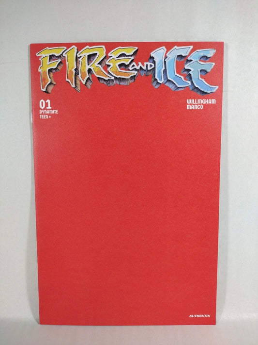 Fire And Ice #1 (2023) Red Blank Sketch Cover X Foc Variant New NM