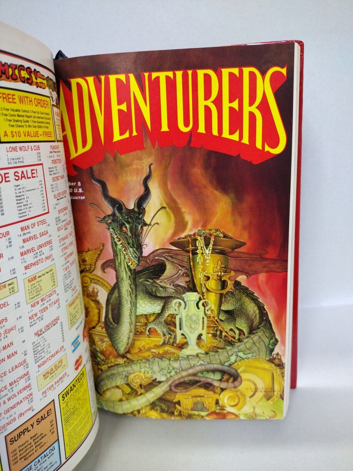 Adventurers Omnibus (1986) ARG Custom Bound Comics Kent Burles Behnke Hardcover