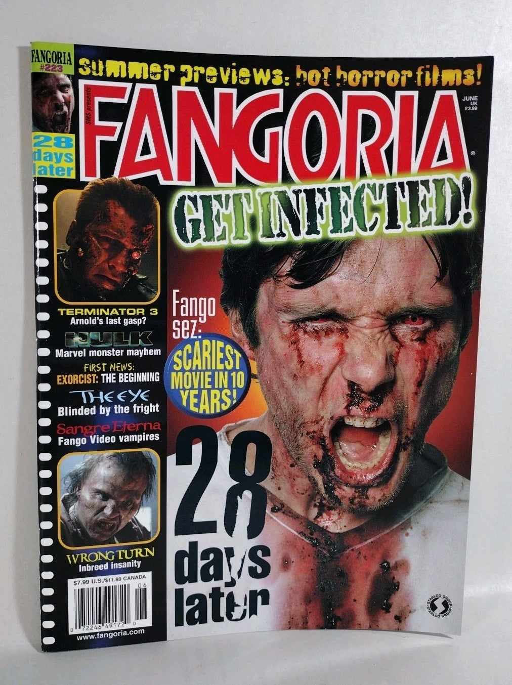 FANGORIA Magazine #223 (2003) T3 28 Days Later Hulk Exorcist Begining Eterna NM