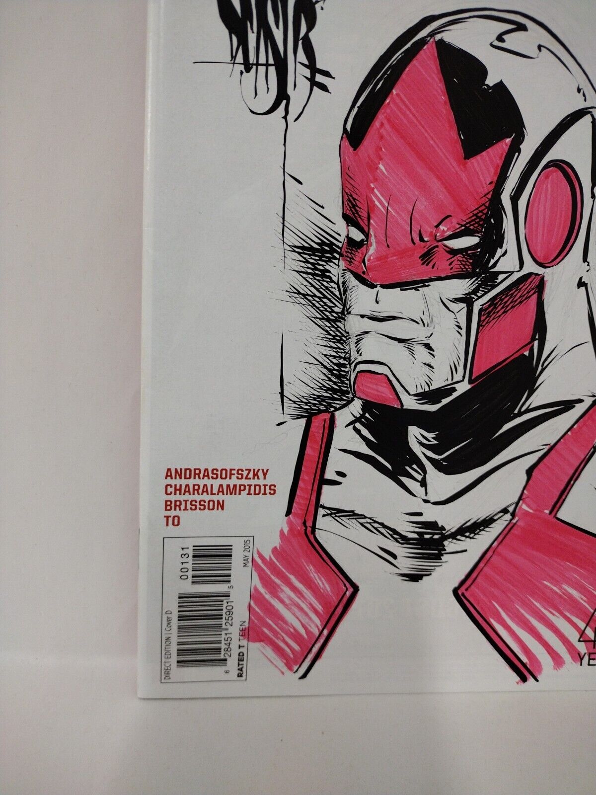 Captain Canuck #1 (2015) Chapter House Blank Cover Variant W Original DCastr Art