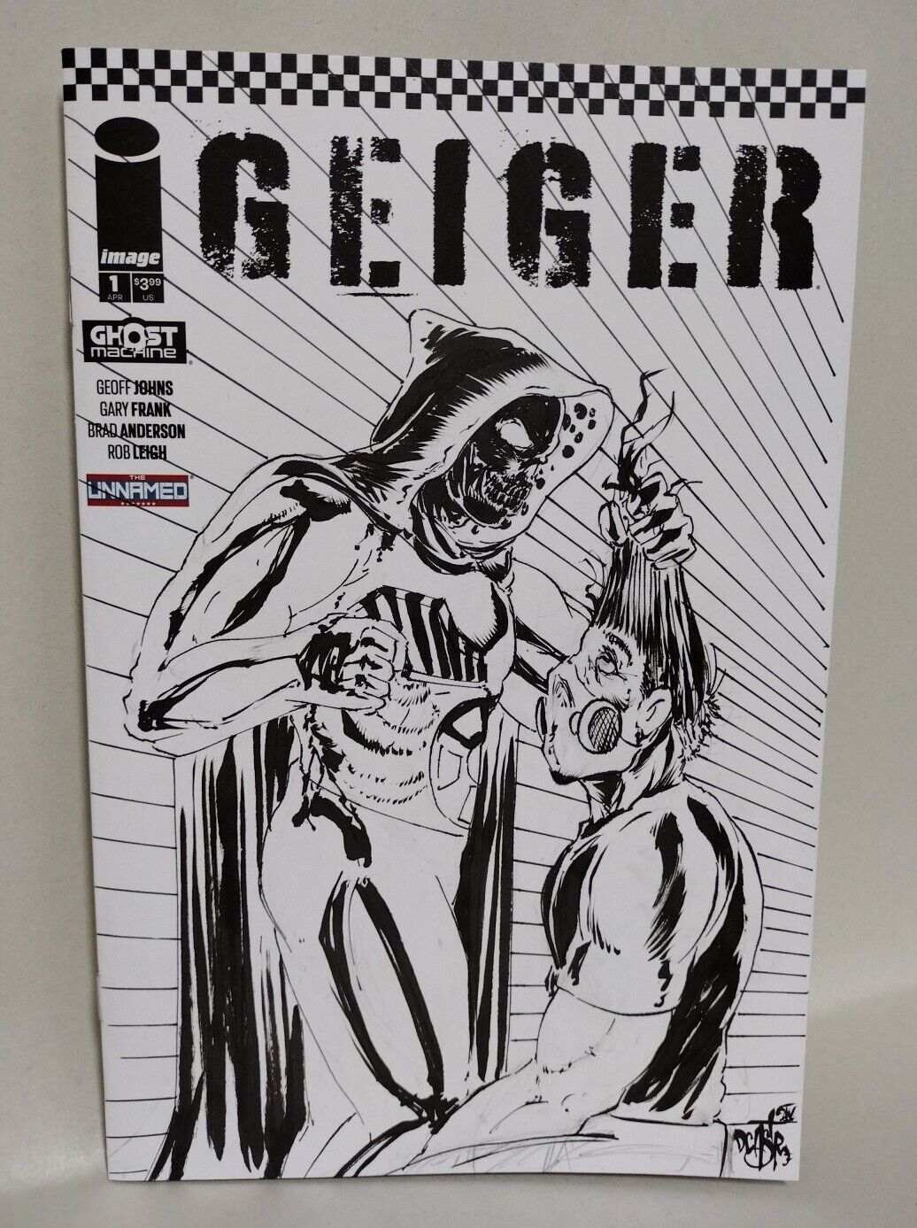 Geiger #1 (2024) Ghost Machine Image Comic Sketch Variant Cover W Original Art