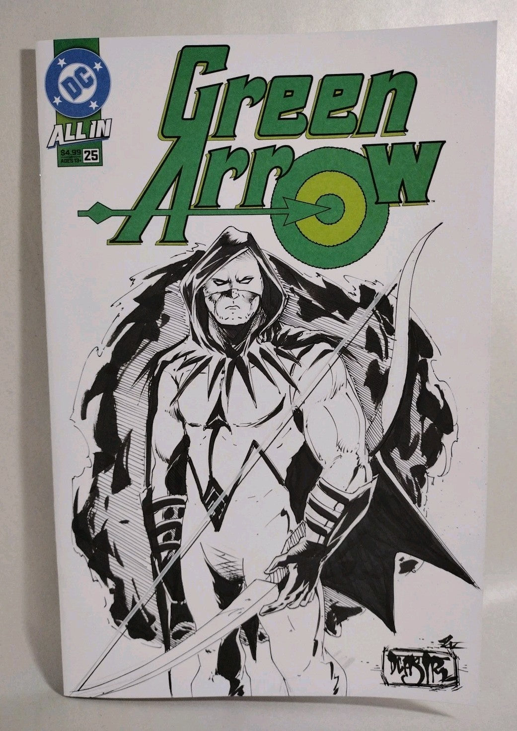 Green Arrow #25 (2026) DC Comic Sketch Variant Cover W Original Dave Castr Art