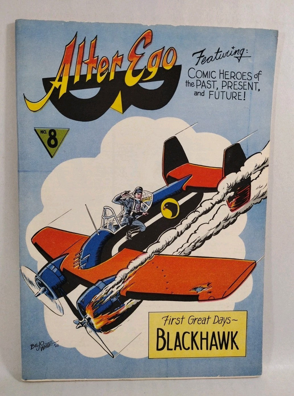 Alter Ego #8 (1965) Biljo White Black Hawk Cover Silver Age Fanzine The Eclipse 