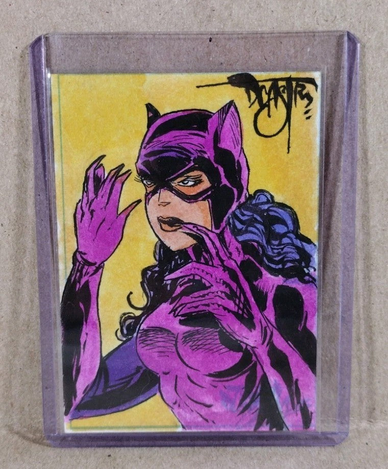 Dave Castr Crusin (2025) OAC Sketch Card W Original DC Comic Catwoman Art