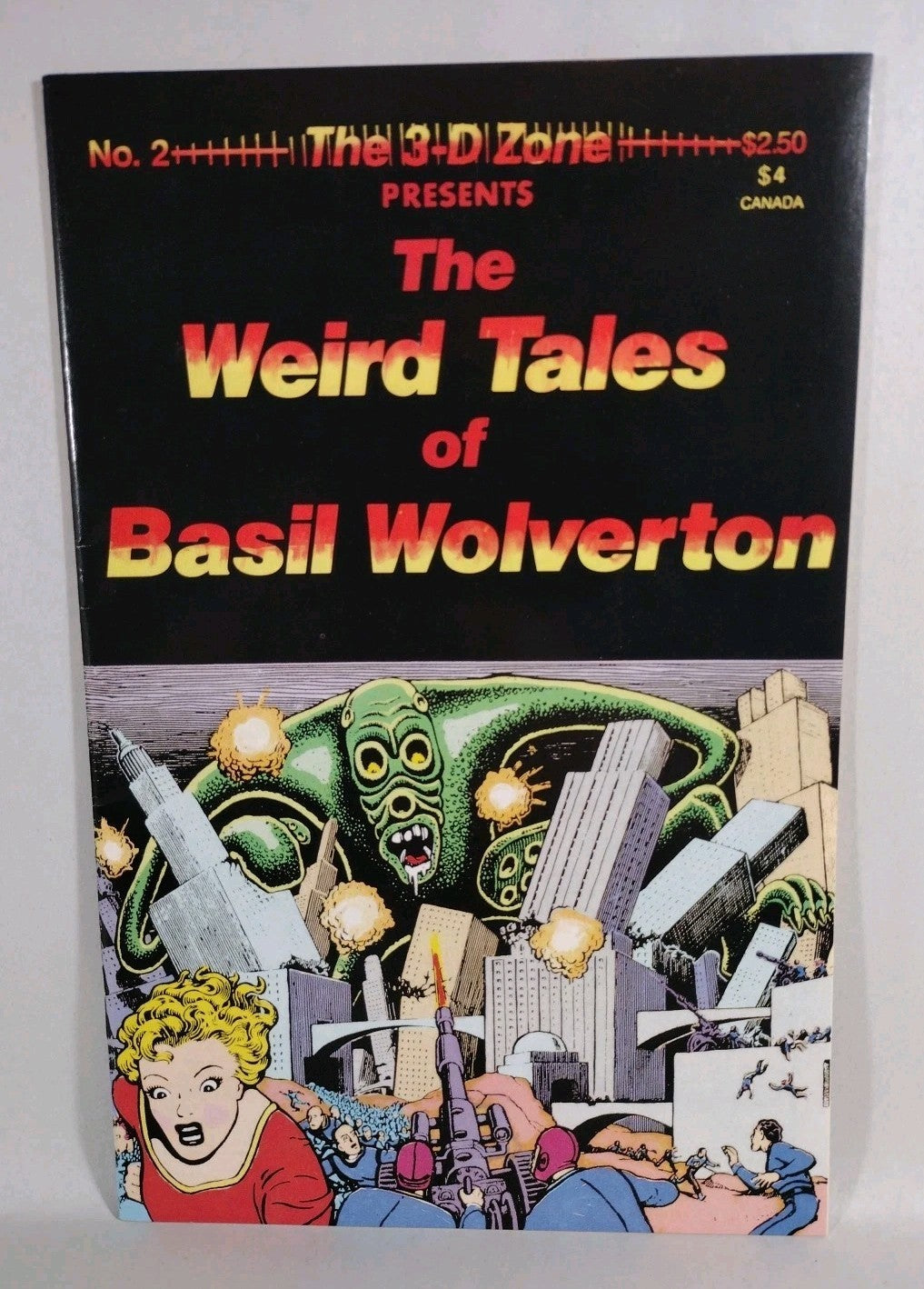 Basil Wolverton Comic Lot Of 4 Gateway To Horror Weird Tales 3-D Zone W Glasses
