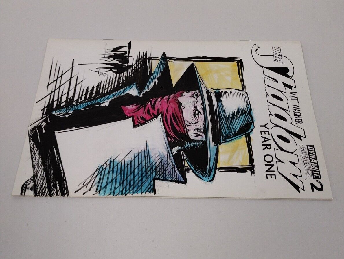 The Shadow Year One #2 Blank Cover Variant W Original The Shadow Art ARG COA