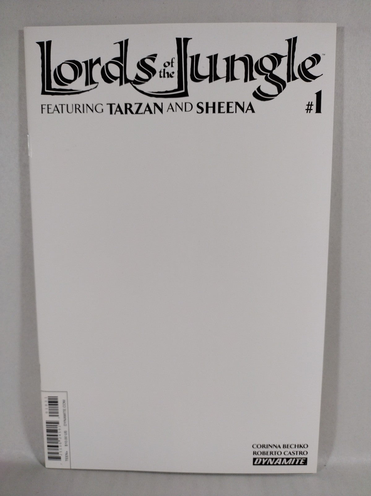 Lords Of The Jungle 1 (2016) Dynamite Comic Blank Sketch Variant Cover New NM
