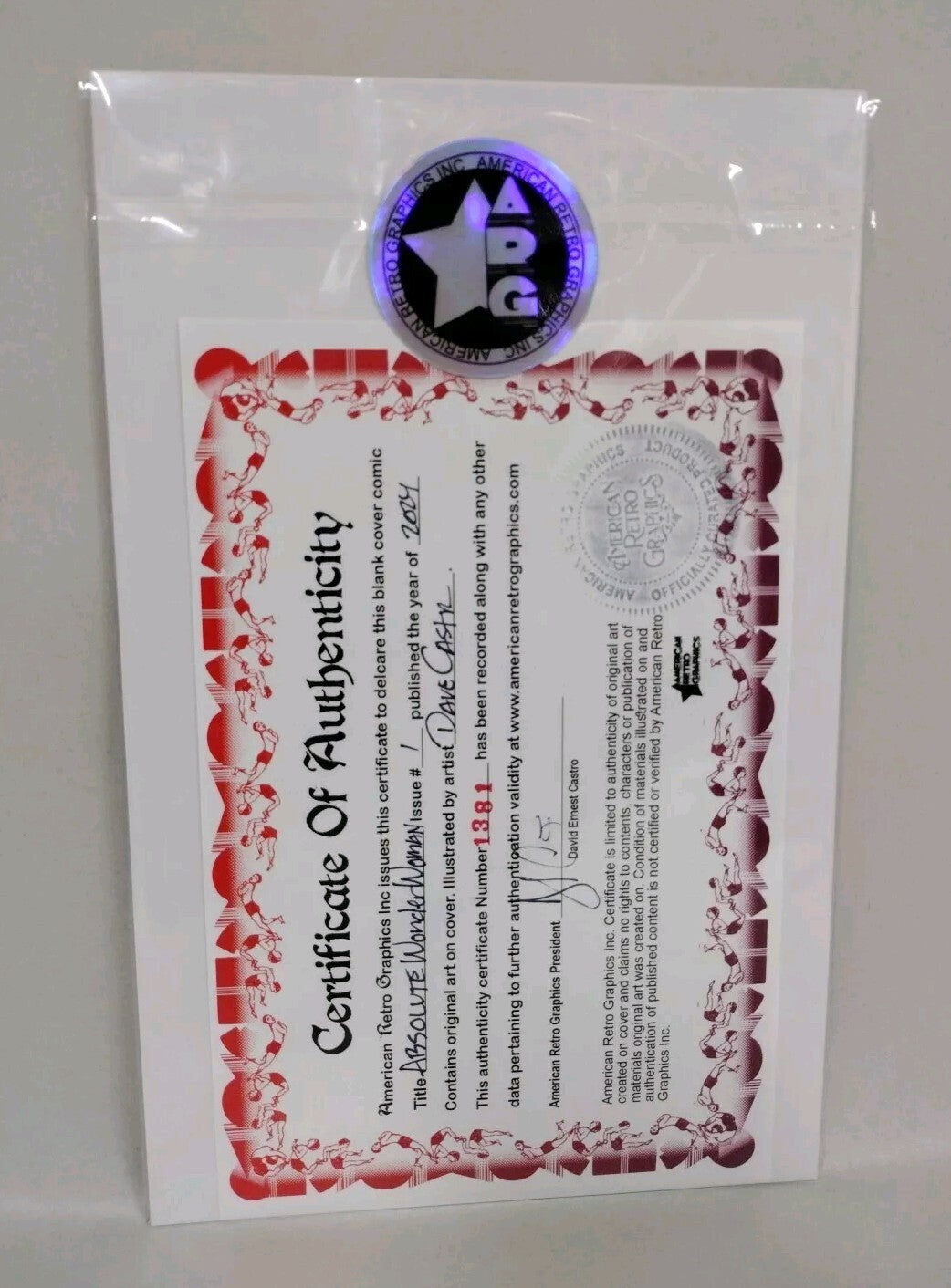 Absolute Wonder Woman 1 (2024) DC Comic Sketch Variant Cvr W Original DCastr Art