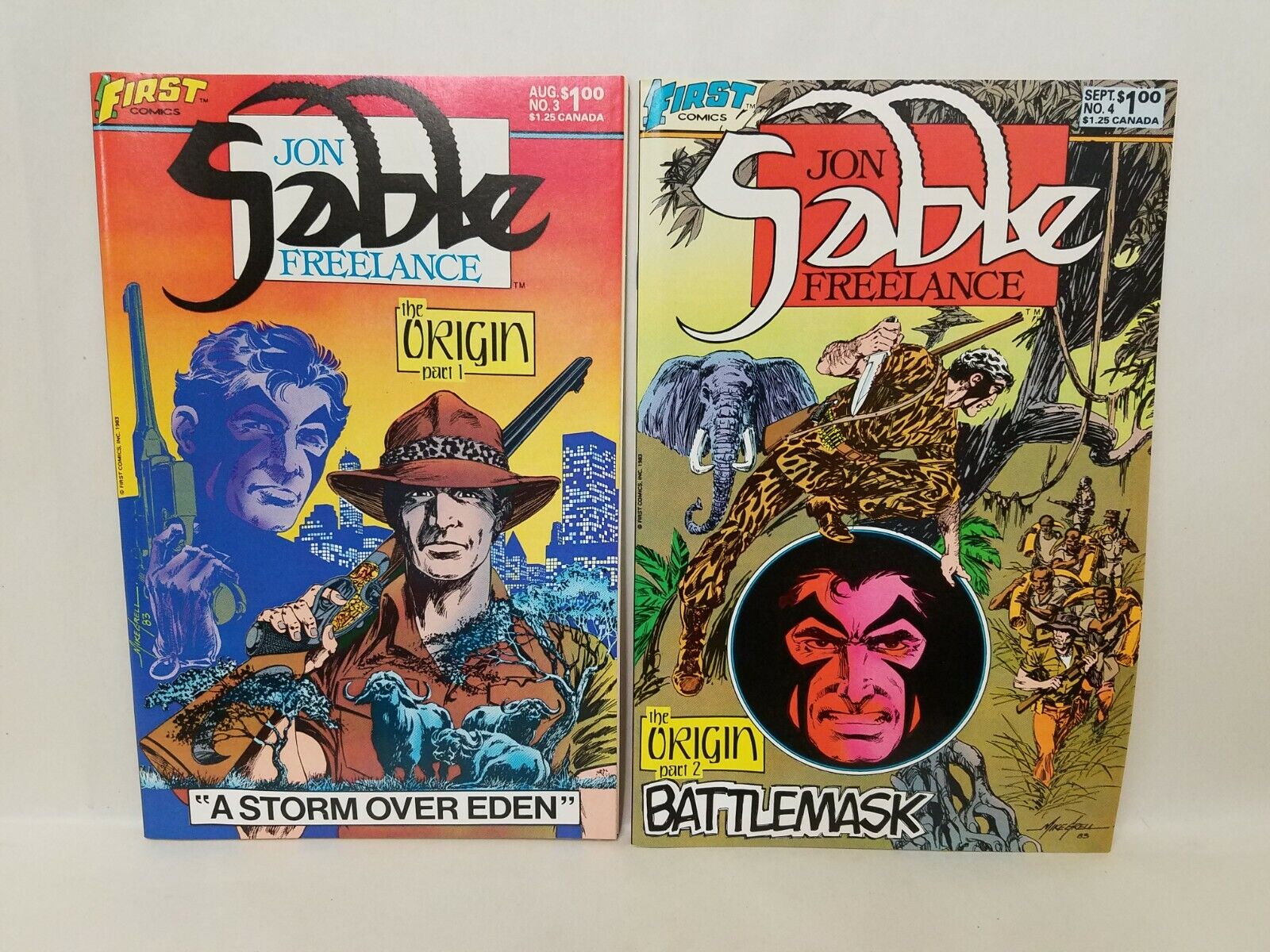 Jon Sable Freelance (1983) #1-10 1st Appearance & Origin Mike Grell First Comics