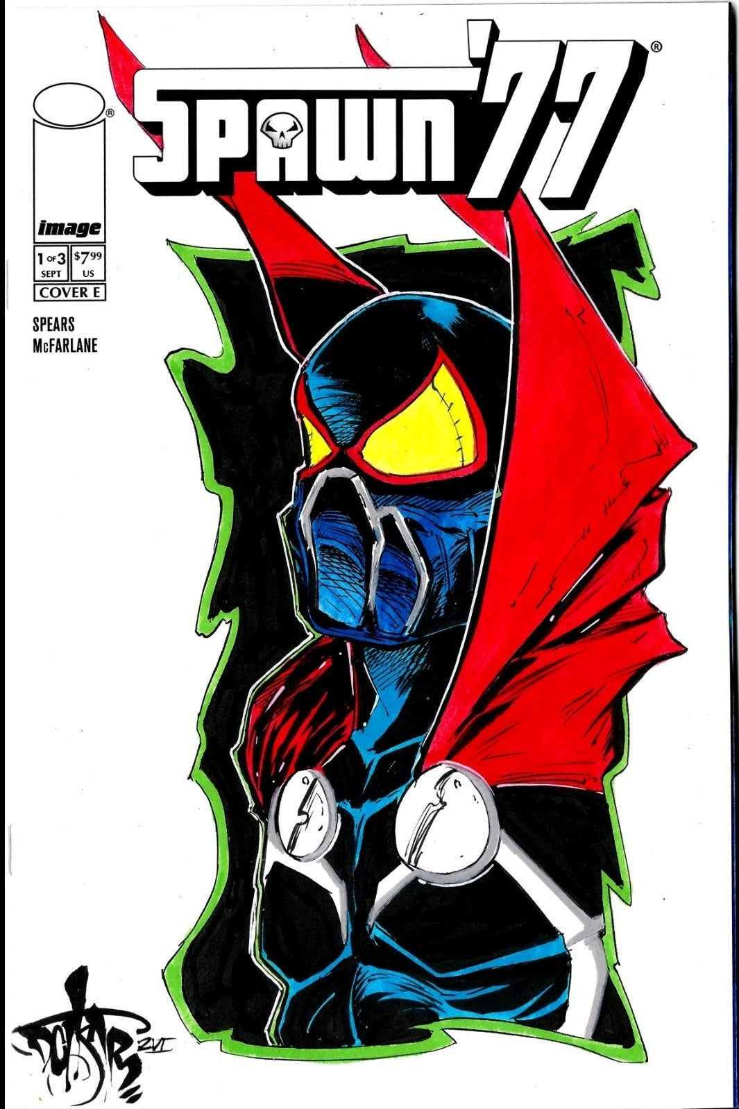 Spawn '77 #1 (2026) Image Comic Sketch Cover Variant W Original Dave Castr Art