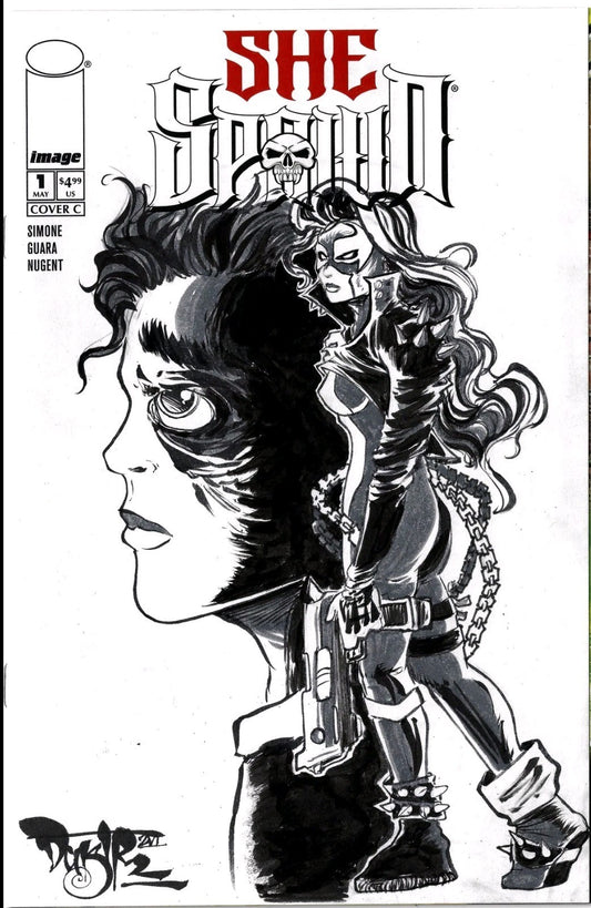 She Spawn #1 (2026) Image Sketch Cover Comic Variant W Original Dave Castr Art