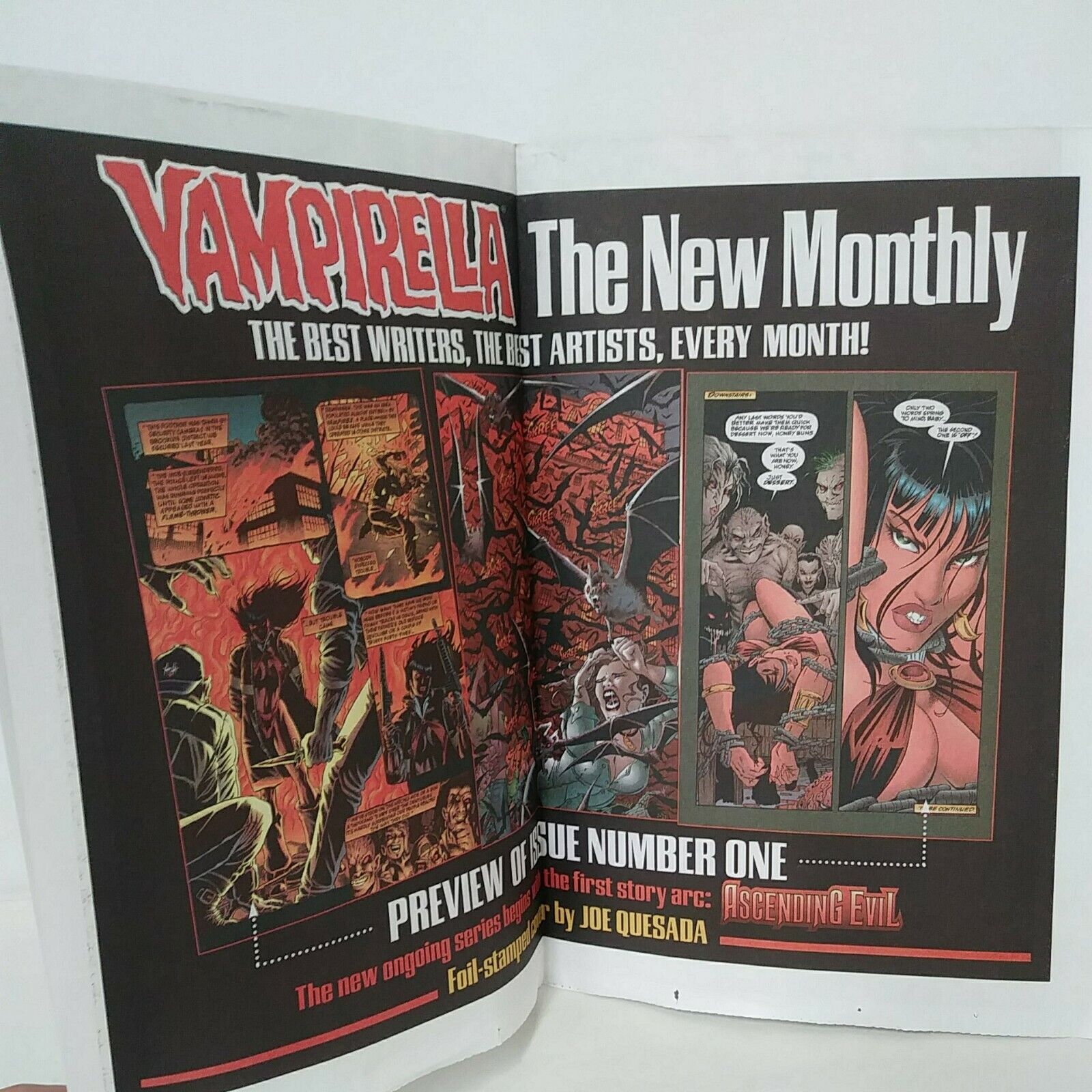 Harris Comics (1997) Newsprint Preview W Jae Lee Vampirella Poster Center HTF