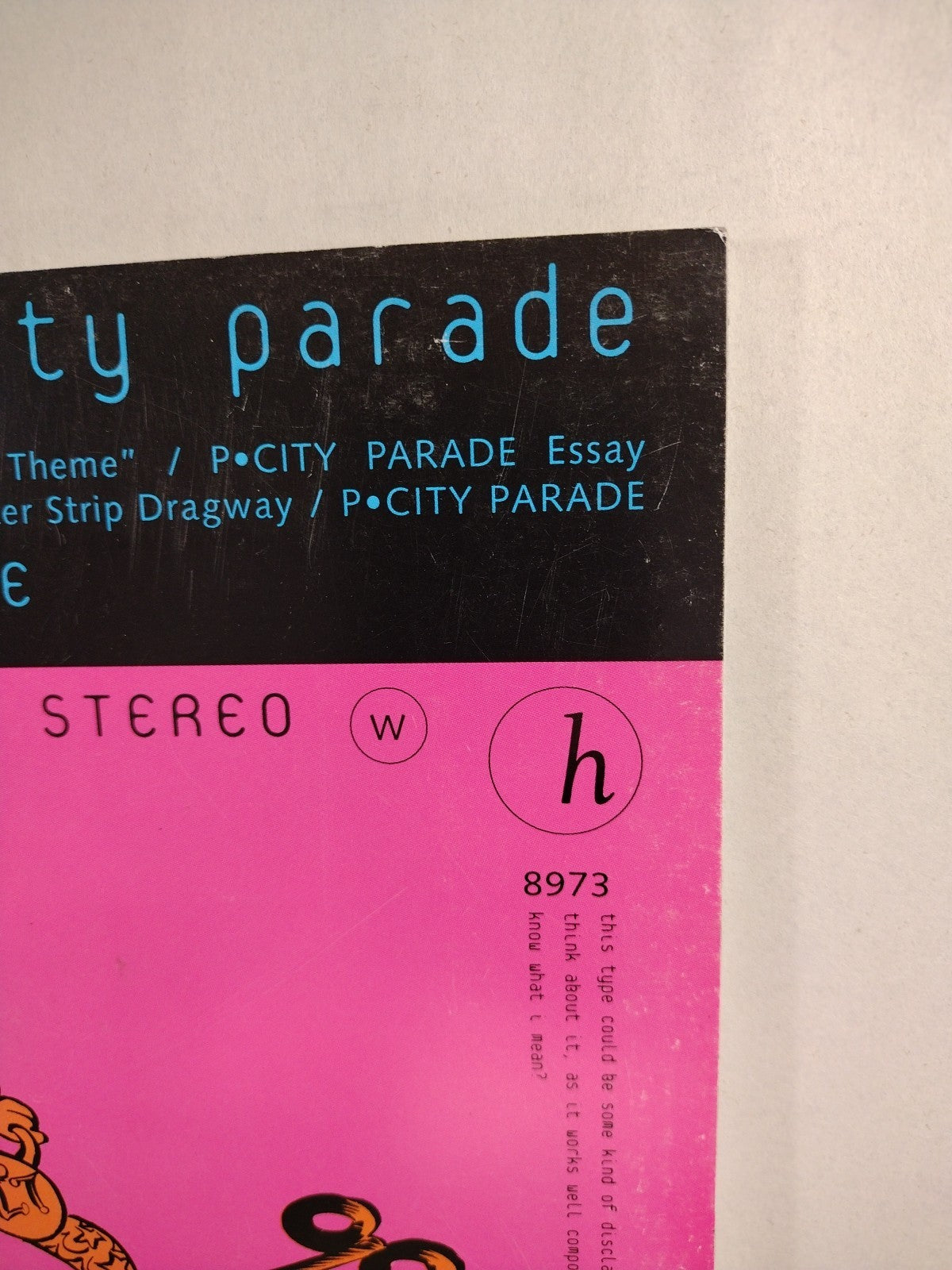 P CITY PARADE (1997) Paul Pope Horse Press SC Comic THB 1st print