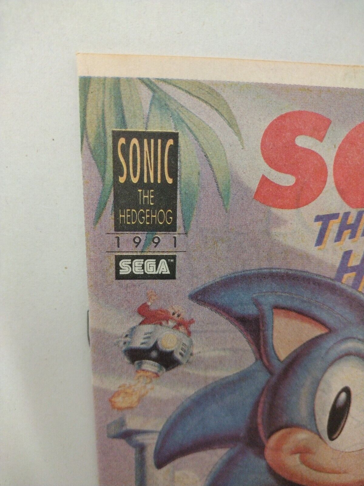 Sonic The Hedgehog #1 (1991) Newsprint Sega Games Insert Comic 1st Appearance 