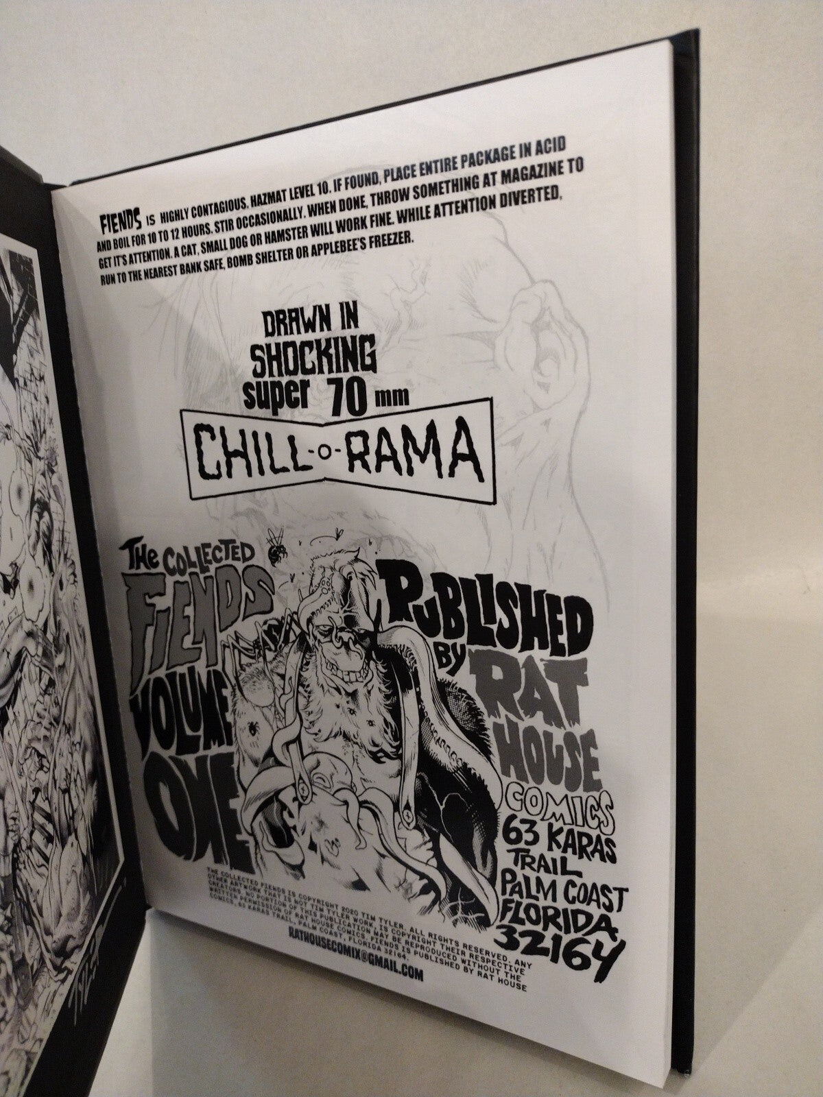 Tim Tyler's FIENDS Vol 1 (2020) Hardcover Signed Edition W Bookplate Monsters