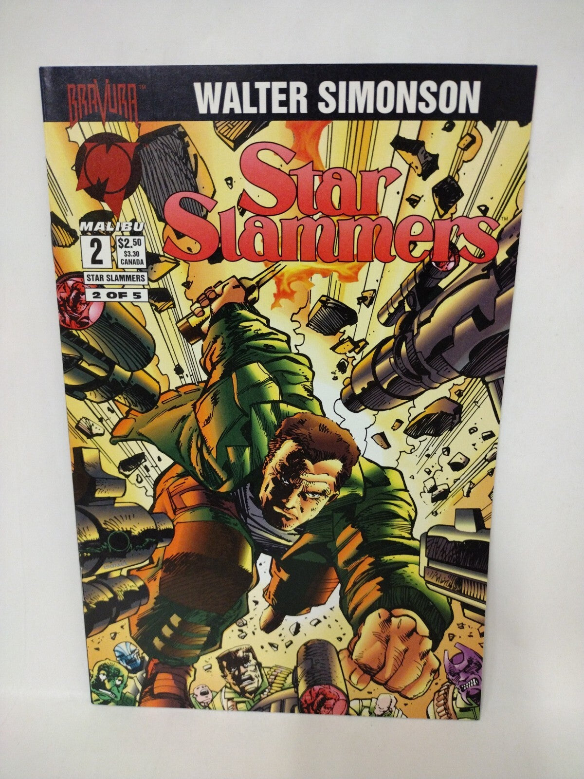 Walter Simonson Star Slammers (1994) Complete Malibu Bravura Comic Set 1 2 3 4