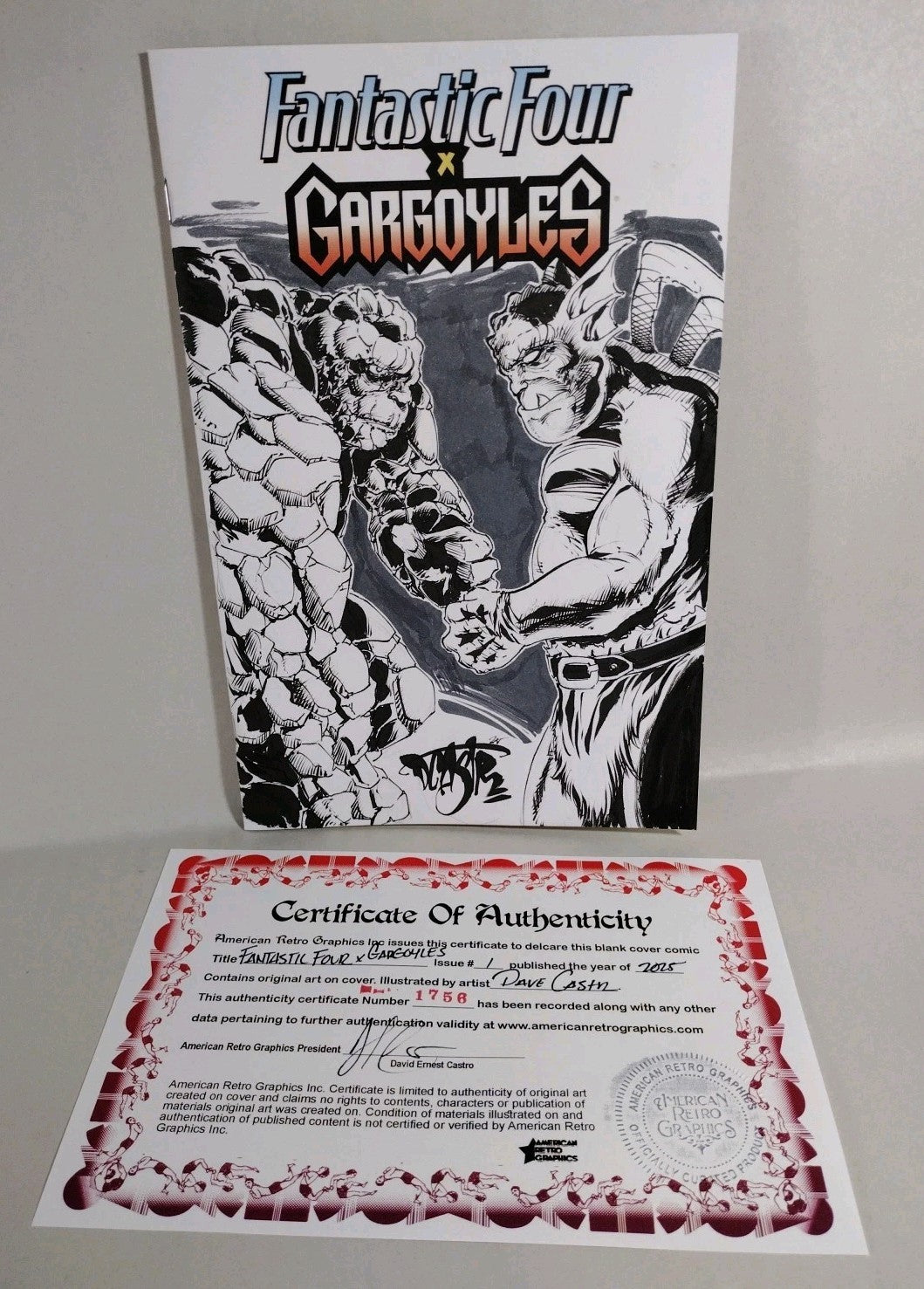 Fantastic Four X Gargoyles #1 (2025) Marvel Sketch Variant W Original DCastr Art