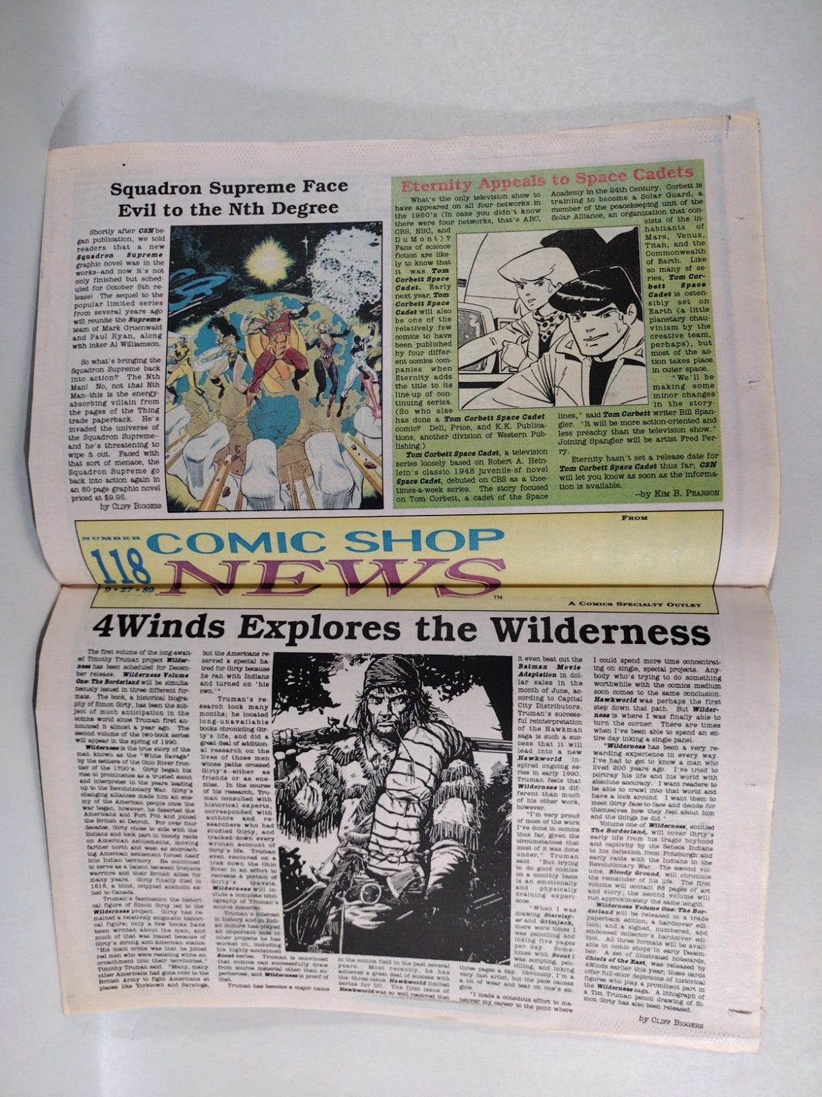 Comic Shop News 118 August 27 1989 Newsletter 1st New Mutants Cable Shown Named