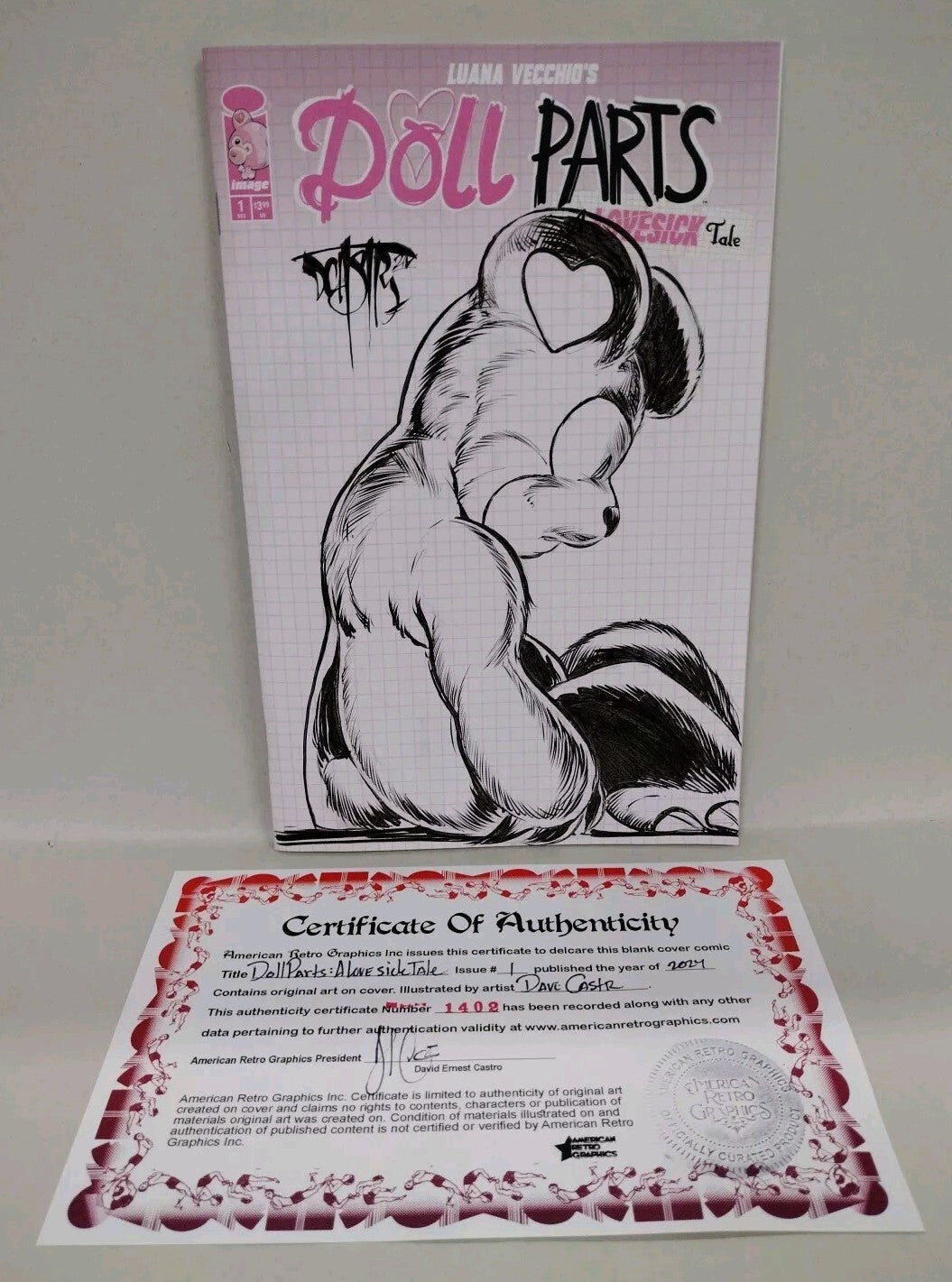 Doll Parts A Lovesick Tale 1 (2024) Cover G Sketch Variant W Original DCastr Art