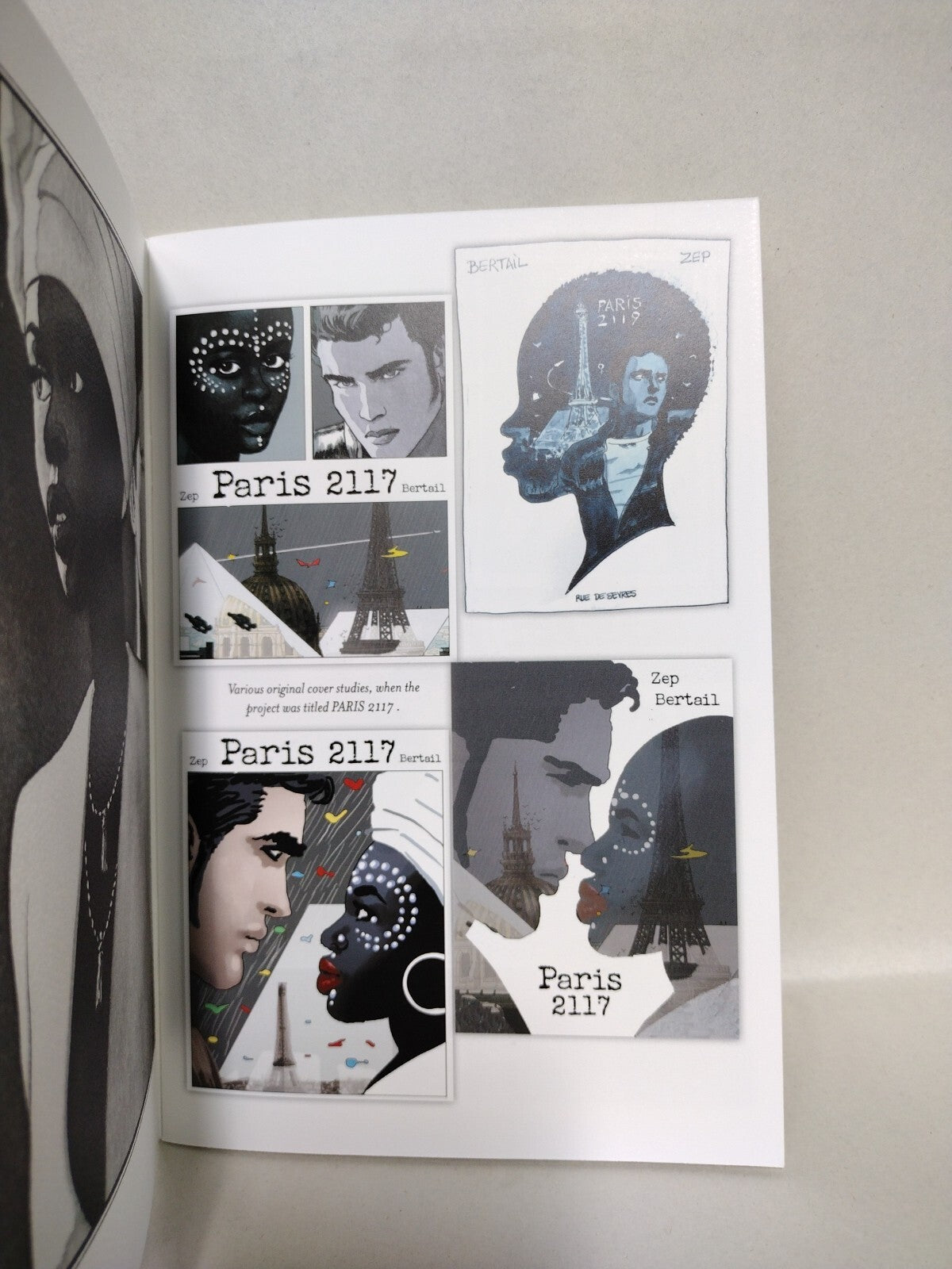 Paris 2119 (2020) Magnetic Press Production Sketchbook Zep Dominique Bertail NM