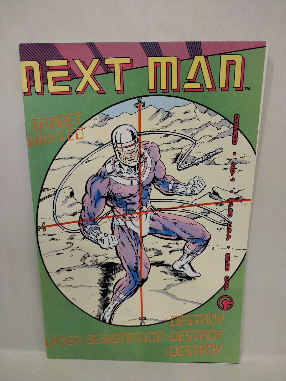 Next Man (1985) Comico Complete Set 1 2 3 4 5 1st Appearance Superhuman Cyborg