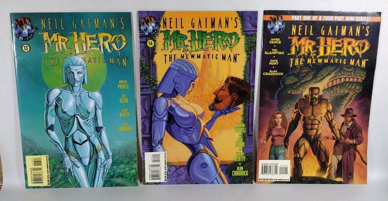 Mr Hero The Newmatic Man (1995) #1-18 Complete Tekno Comix Comic Series F-NM