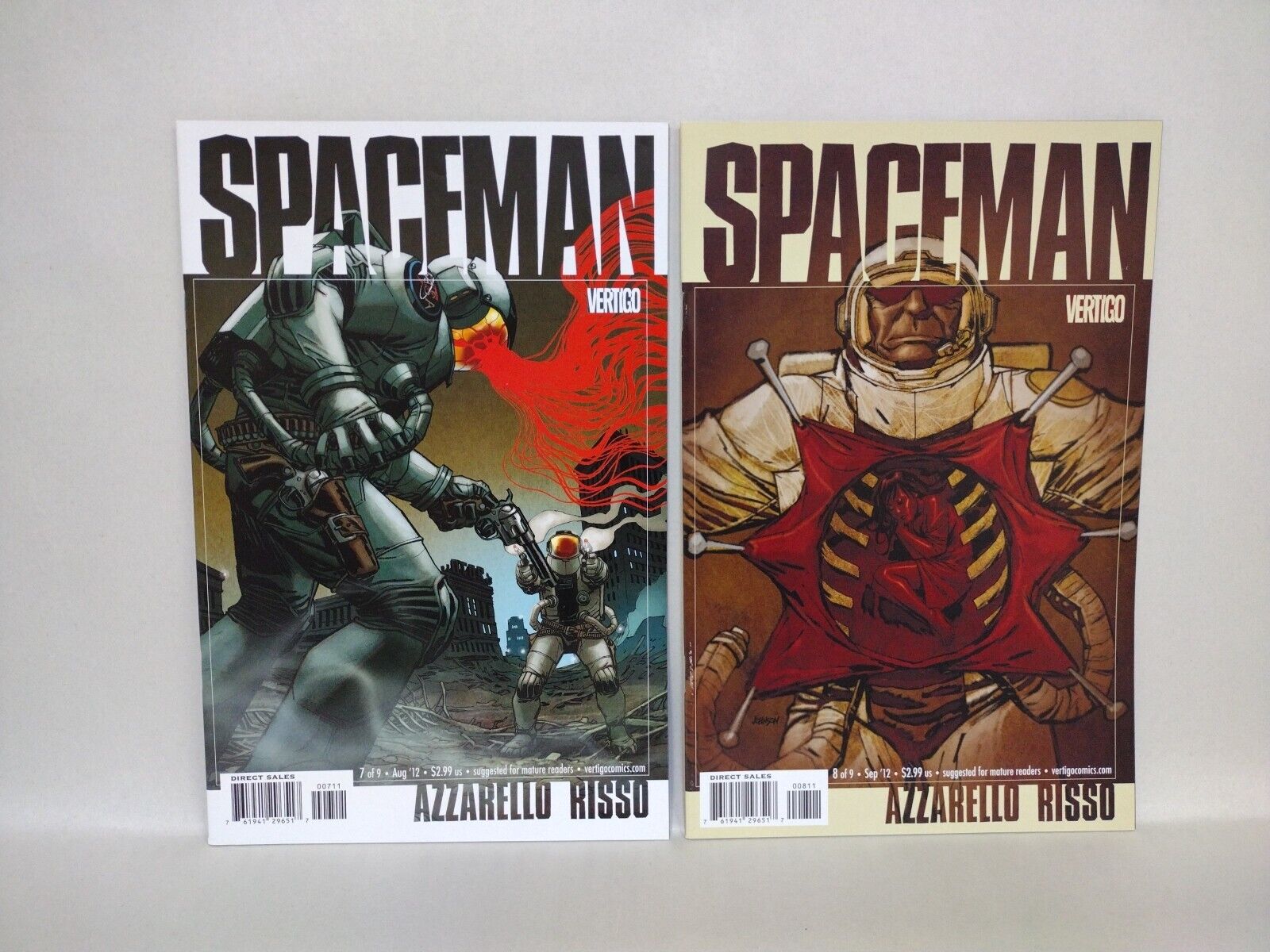 Spaceman (2011) Complete Vertigo Comic Set #1-9 Brian Azzarello Eduardo Risso