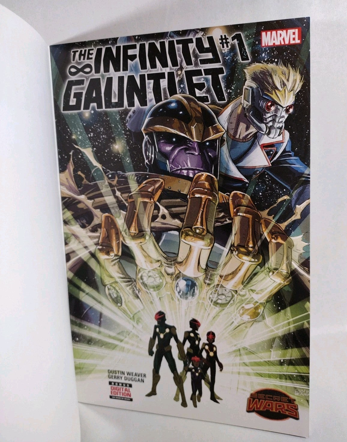 Infinity Gauntlet #1 (2015) Marvel Blank Sketch Variant Cover Comic NM