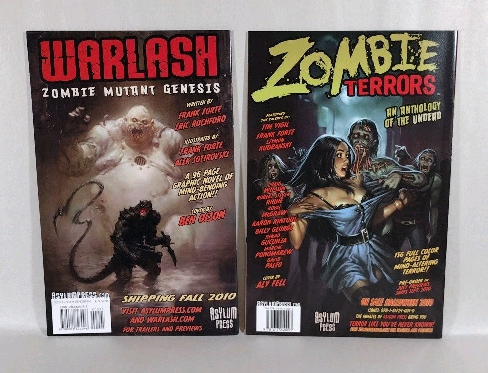 Fearless Dawn (2009) Complete Asylum Press Comic Series 1-4 +8 One Shots Mannion