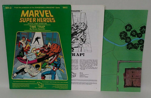 Marvel Super Heroes (1984) MH-2 Time Trap Official Game Adventure 6853 TSR