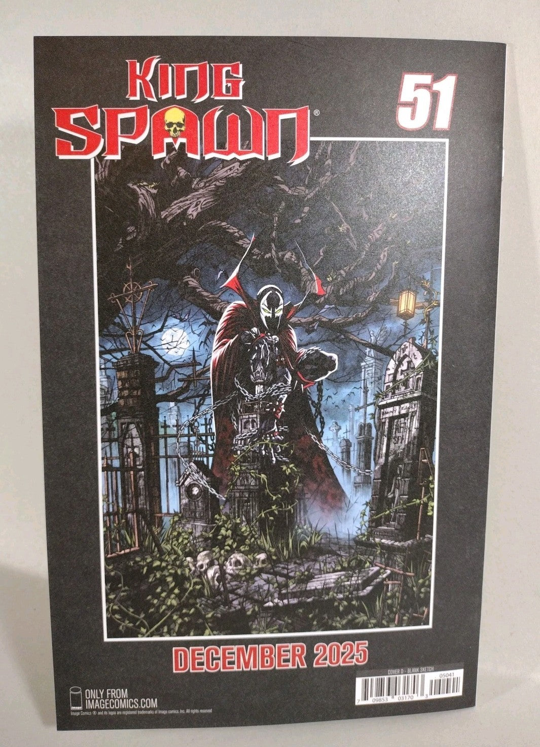 King Spawn #50 (2025) Image Comic Sketch Cover Variant W Original Art Dave Castr