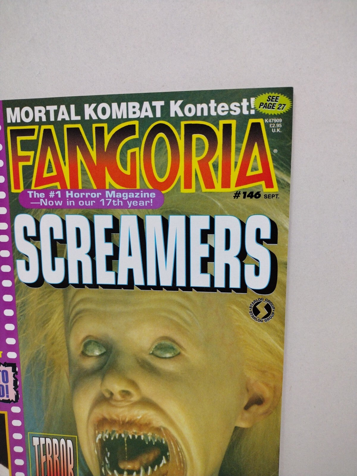 FANGORIA Magazine 146 (1996) Screamers Virtuosity Clive Barker Nadja Xtro 3 VF