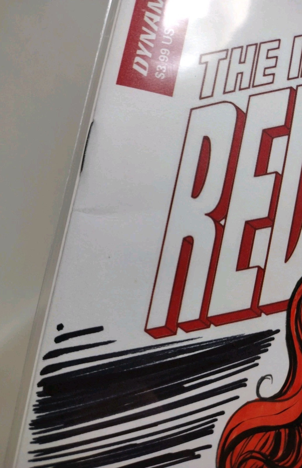 Invincible Red Sonja 1 Dynamite Comic Sketch Variant Cover W Original DCastr Art