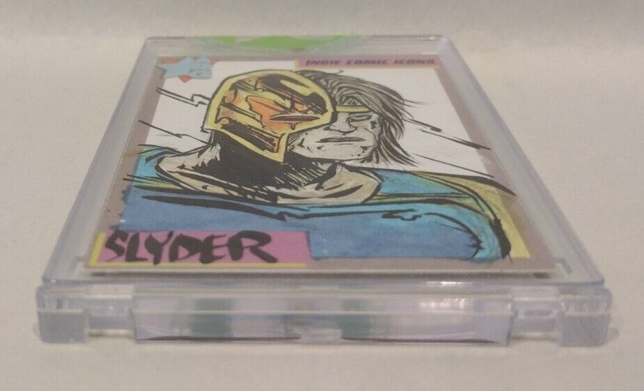 Indie Comic Icons Sketch Card w Original Slyder Dooms IV Art DCastr (2023) ARG