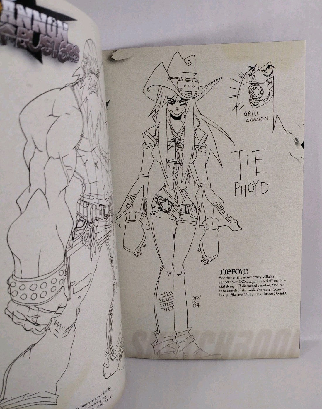 Cannon Busters #0 (2004) UDON SDCC Exclusive Preview Comic Character Guide NM