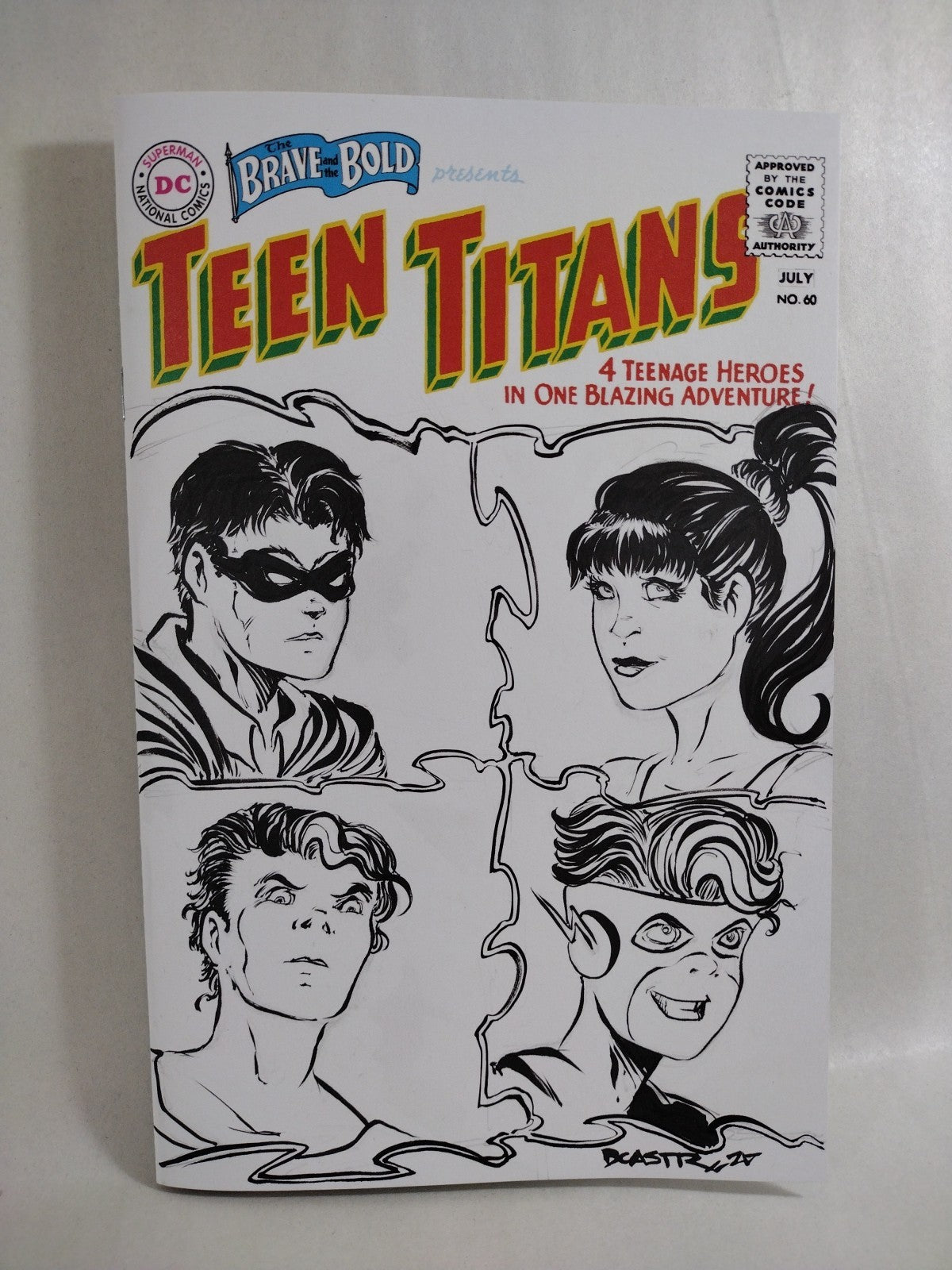 Brave And The Bold 60 DC 2025 Facsimile Edition Sketch Var W Original DCastr Art