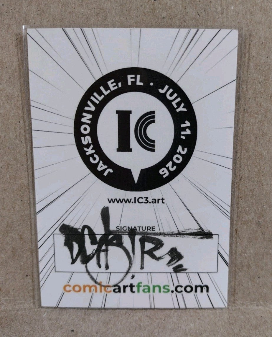 CAF IC3 (2026) JAX Convention Sketch Card W Original Dave Castr Swamp Thing Art