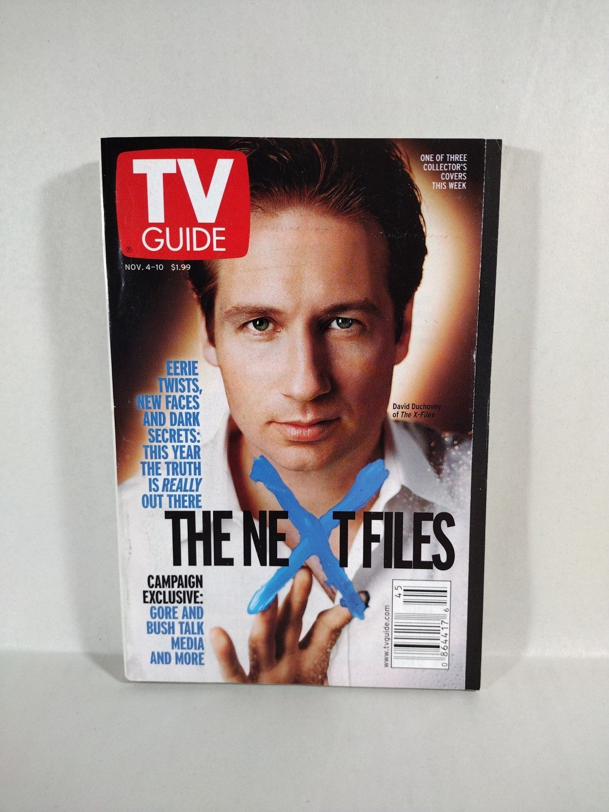 3 TV Guides Variant  X-Files Covers Nov 4th 2000 Gillian Anderson David Duchovny
