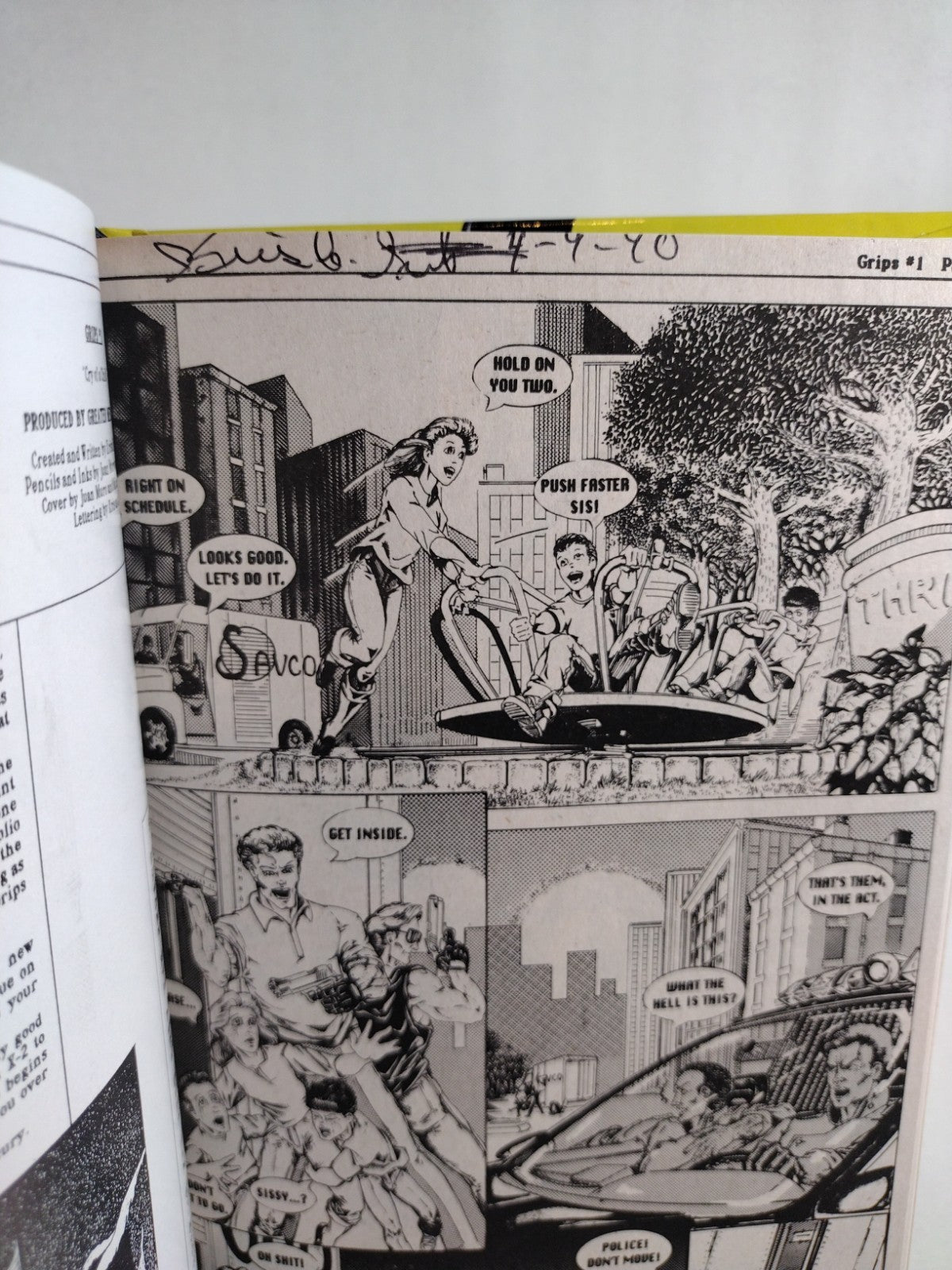Grips (1986-1990) Custom Bound Silverwolf Comic Omnibus HC ARG DCastr Cover Art