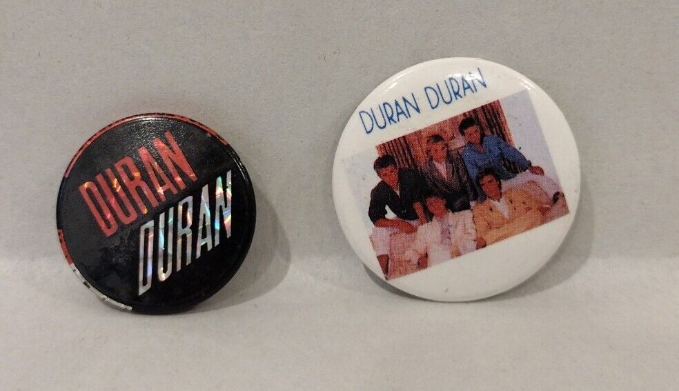 Duran Duran (1983) Original Tritech Button Set 1" & 1.25" Made in England