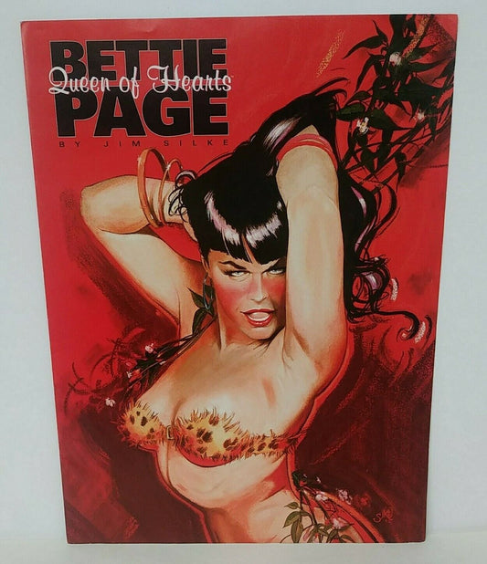 Betty Page Queen Of Hearts (1995) Jim Silke 2 Page Solicit Flyer 9x12"