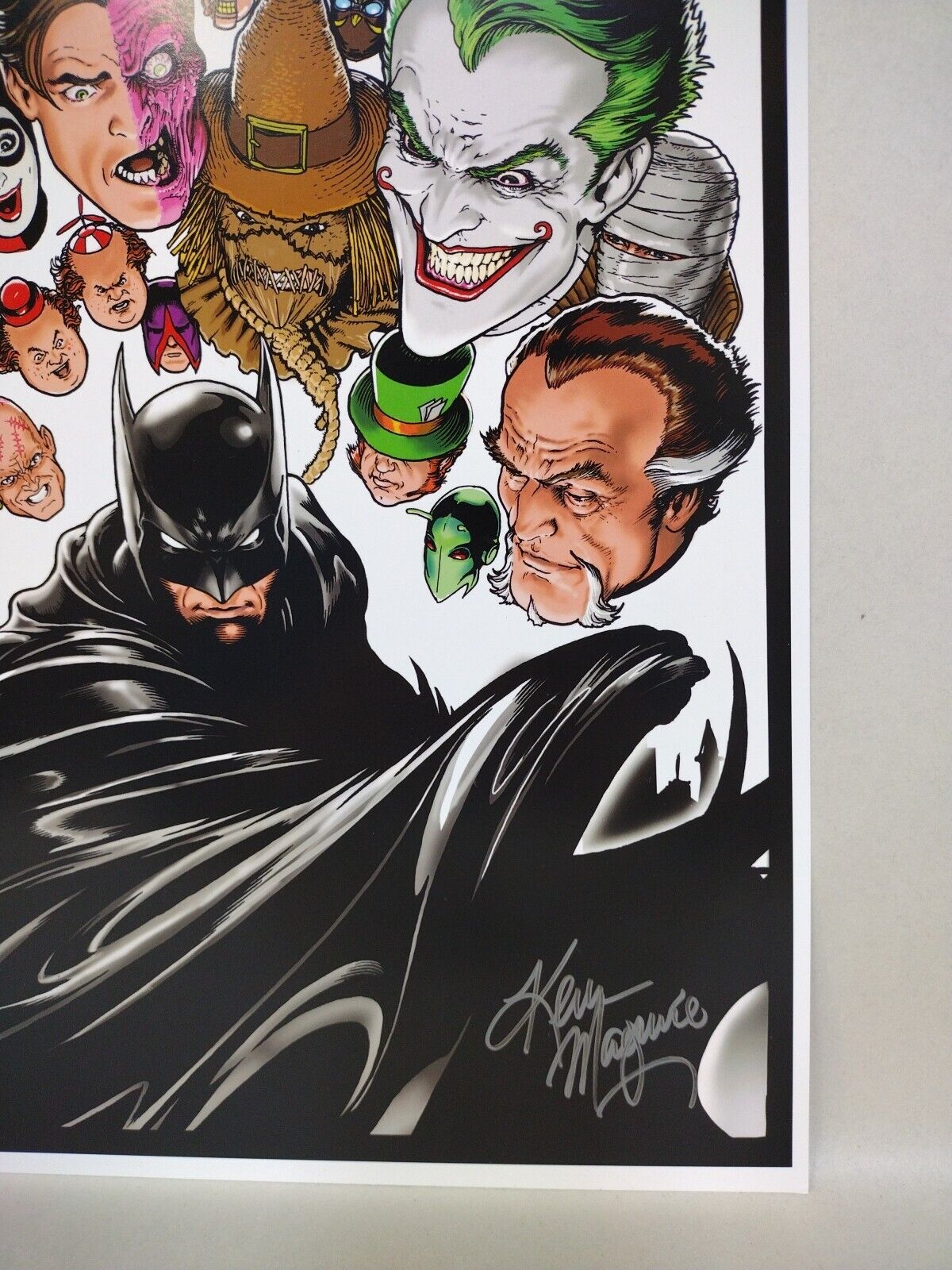 Batman Villains (2024) Signed Kevin Maguire Poster Print 12 X 18 W Holder